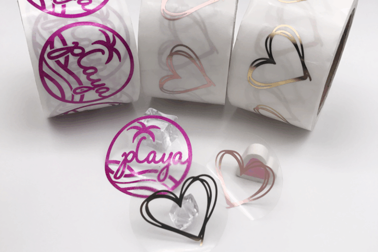 10 transparent self adhesive labels (2)