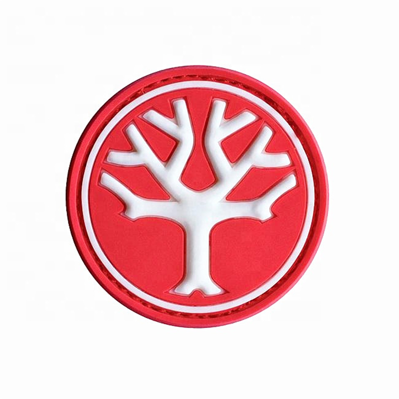 Embossed logo pvc label for bags