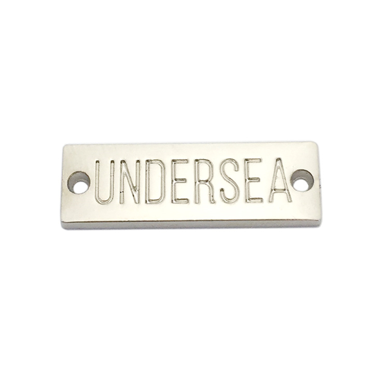 Zinc alloy custom clothing metal labels