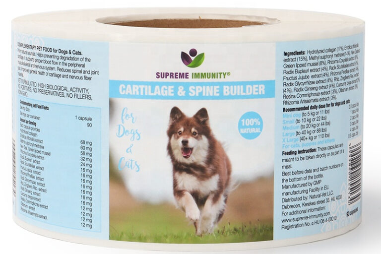 30 pet food self adhesive labels (1)