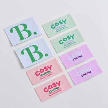 Fashion woven labels for modern apparel branding