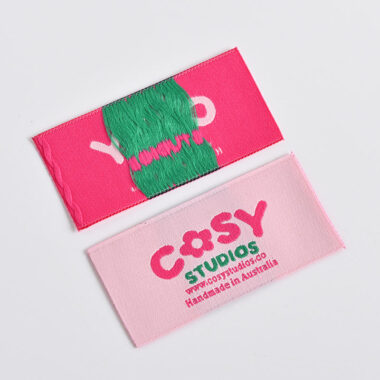 Fashion woven labels for modern apparel branding
