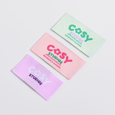 Fashion woven labels for modern apparel branding