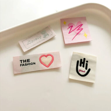 Fashion woven labels for modern apparel branding