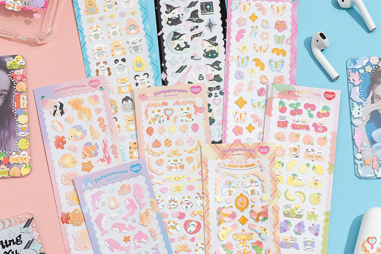 Factory direct cartoon cute sticker sheet with colorful prints