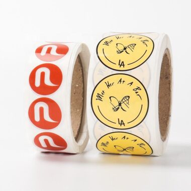 Custom waterproof sticker roll for cosmetic jars