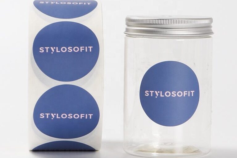 Custom waterproof sticker roll for cosmetic jars