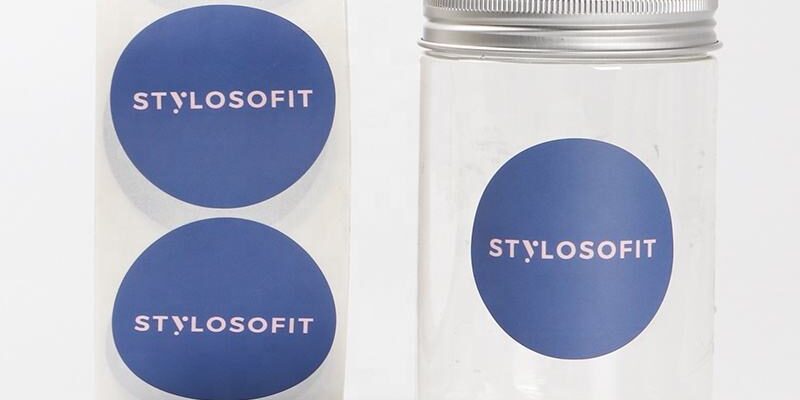 Custom waterproof sticker roll for cosmetic jars