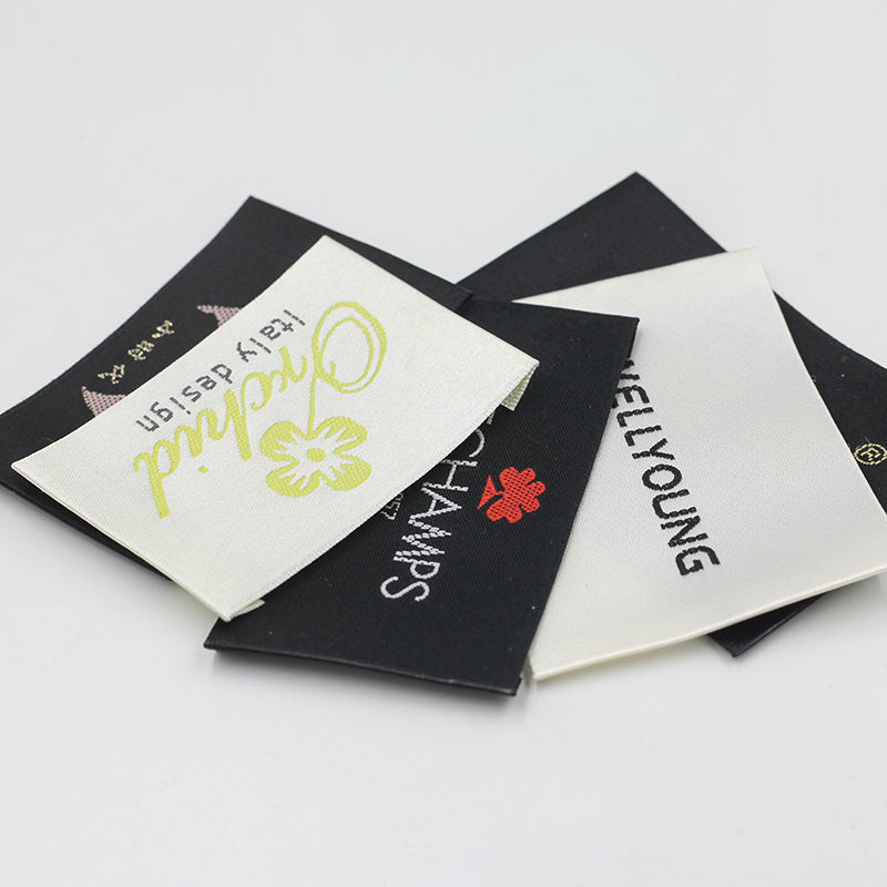 High-quality clothing label with custom brand logo