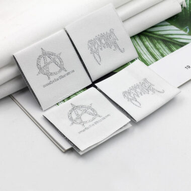 High-quality clothing label with custom brand logo