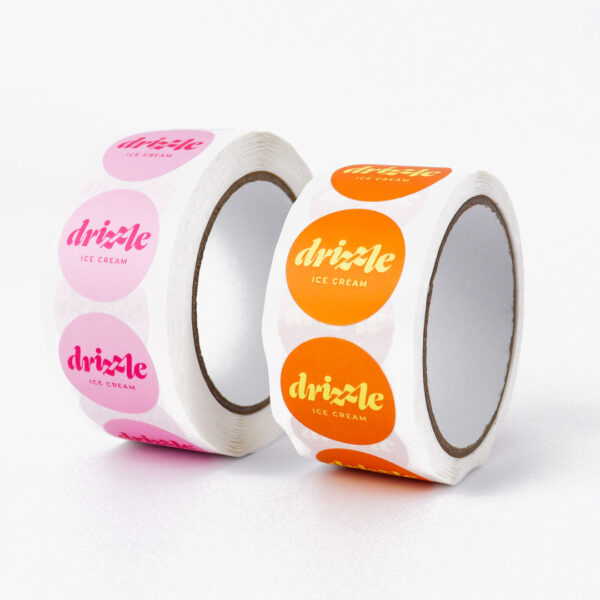 Custom waterproof self-adhesive labels with logo