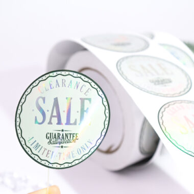 Custom waterproof self-adhesive labels with logo