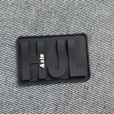 Custom PVC clothing label with personalized brand logo