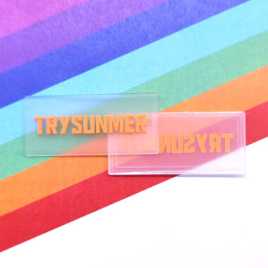 Wholesale custom PVC clothing label with brand logo