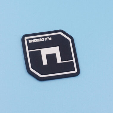 Wholesale custom PVC clothing label with brand logo