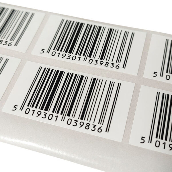 Custom waterproof barcode labels for retail and logistics