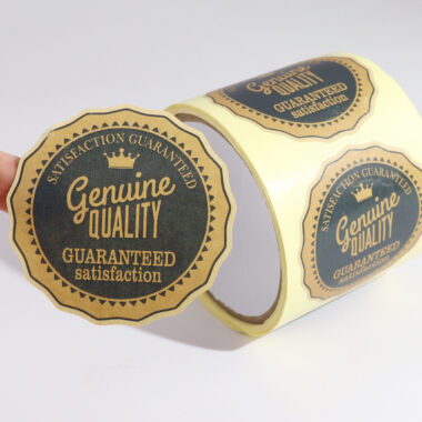 High-quality custom printed adhesive labels