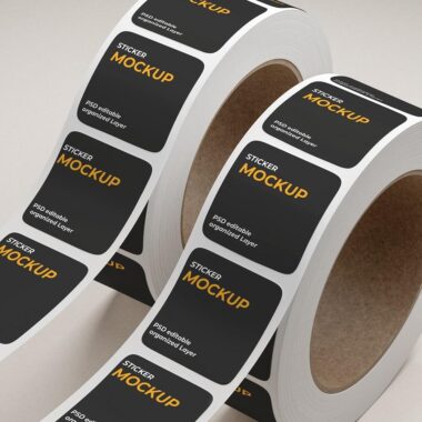 High-quality custom printed adhesive labels