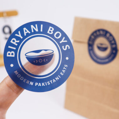 High-quality custom printed adhesive labels