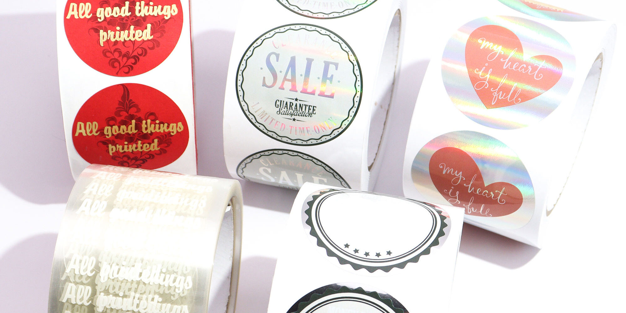 High-quality custom printed adhesive labels