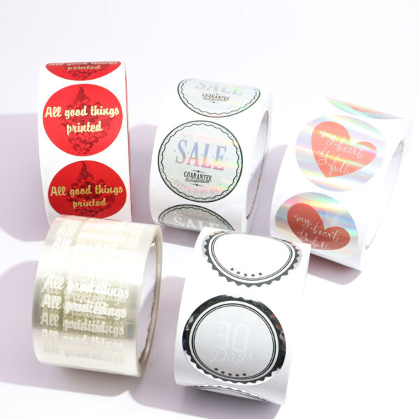 High-quality custom printed adhesive labels