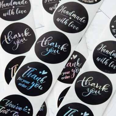 High-quality custom printed adhesive labels