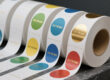 Waterproof custom round self-adhesive labels with logo