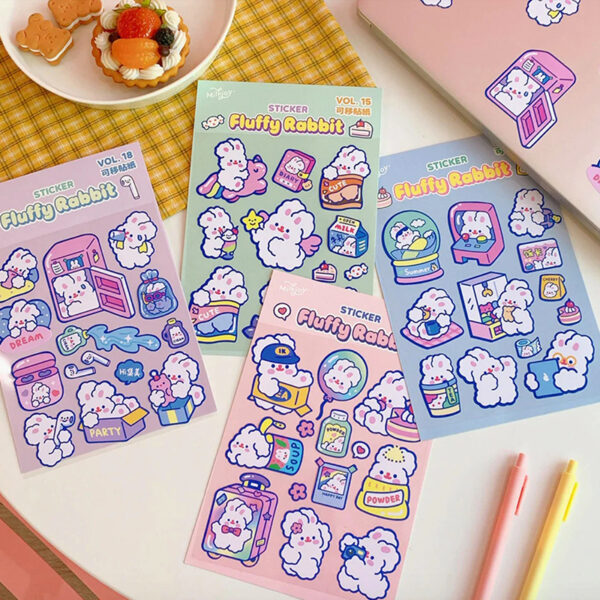 Custom decorative cute sticker sheet with personalized design