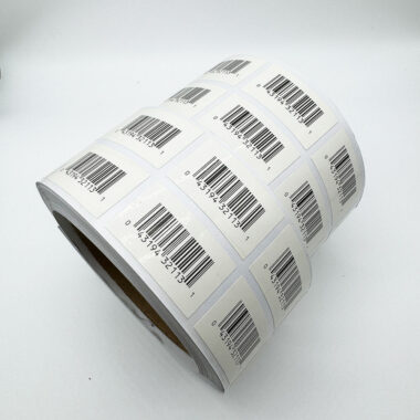 Bulk self-adhesive barcode label stickers