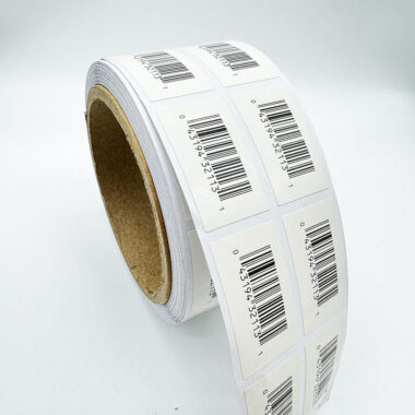 Bulk self-adhesive barcode label stickers