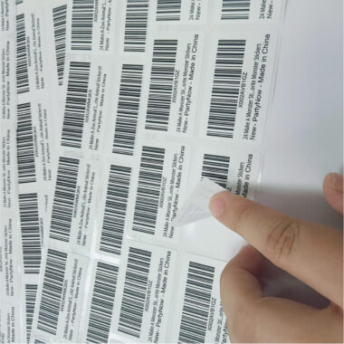 Bulk self-adhesive barcode label stickers