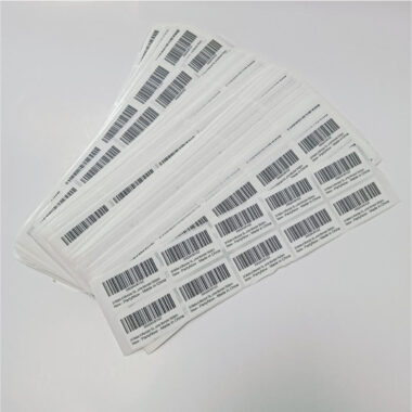 Bulk self-adhesive barcode label stickers