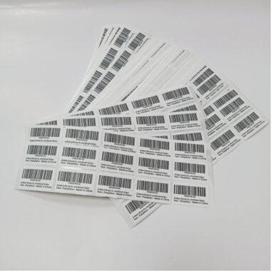 Bulk self-adhesive barcode label stickers