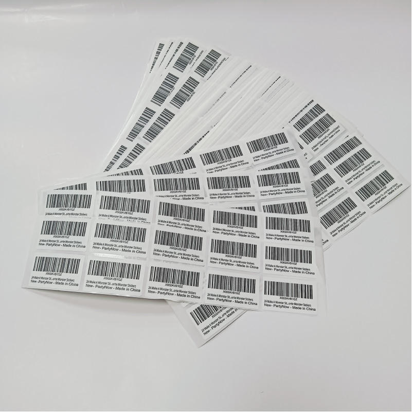 Bulk self-adhesive barcode label stickers