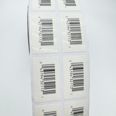 Bulk self-adhesive barcode label stickers