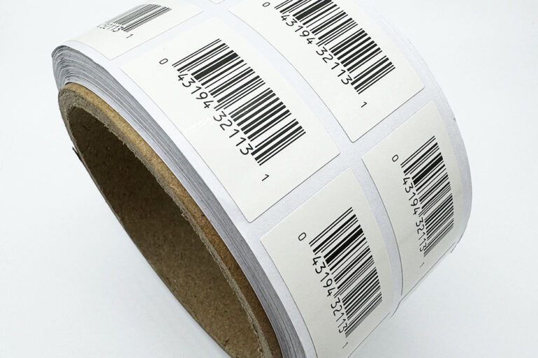 Bulk self-adhesive barcode label stickers