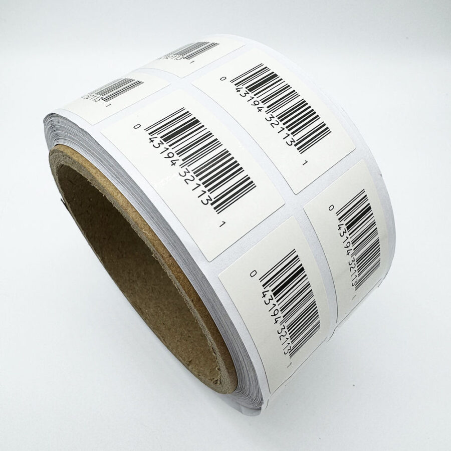 Bulk self-adhesive barcode label stickers