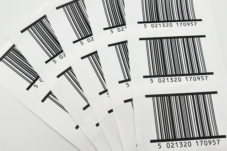 Custom waterproof barcode labels for logistics