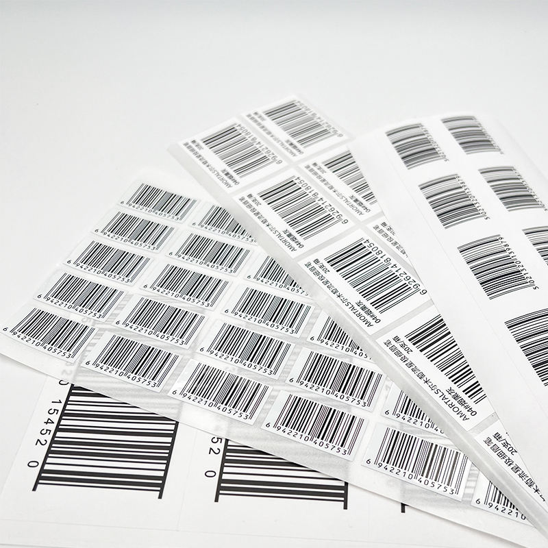 Custom waterproof barcode labels for logistics