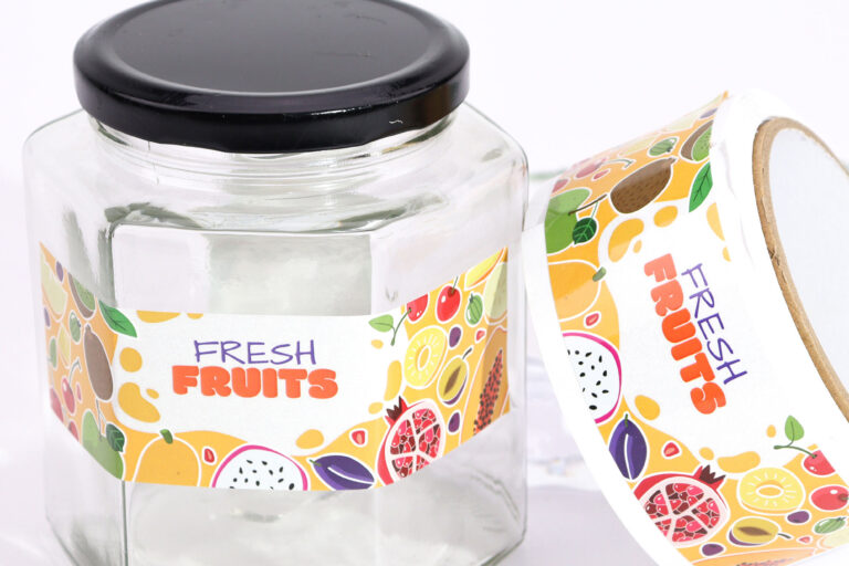 Custom waterproof self-adhesive labels for food jars