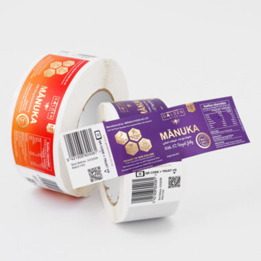 Custom waterproof self-adhesive labels for food jars