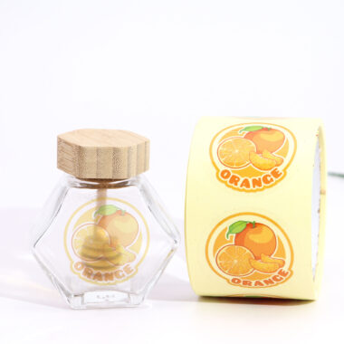 Custom waterproof self-adhesive labels for food jars