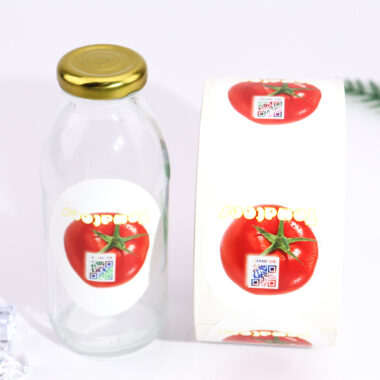 Custom waterproof self-adhesive labels for food jars