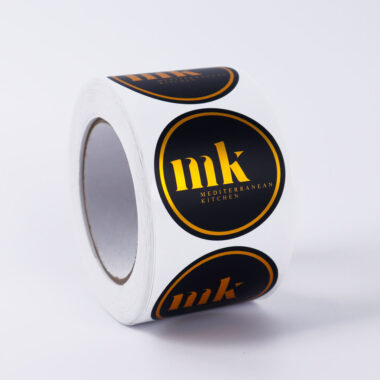 Custom waterproof adhesive labels for stickers