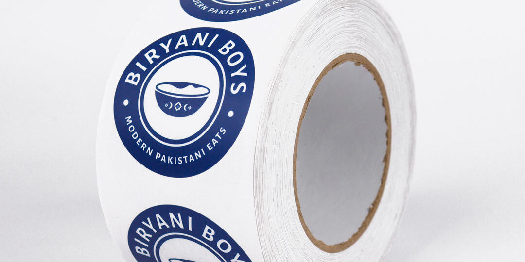 Custom waterproof adhesive labels for stickers