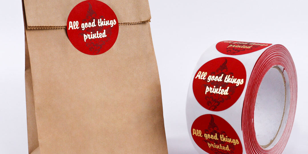 Custom waterproof adhesive labels for stickers