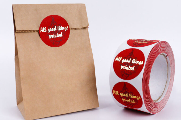 Custom waterproof adhesive labels for stickers