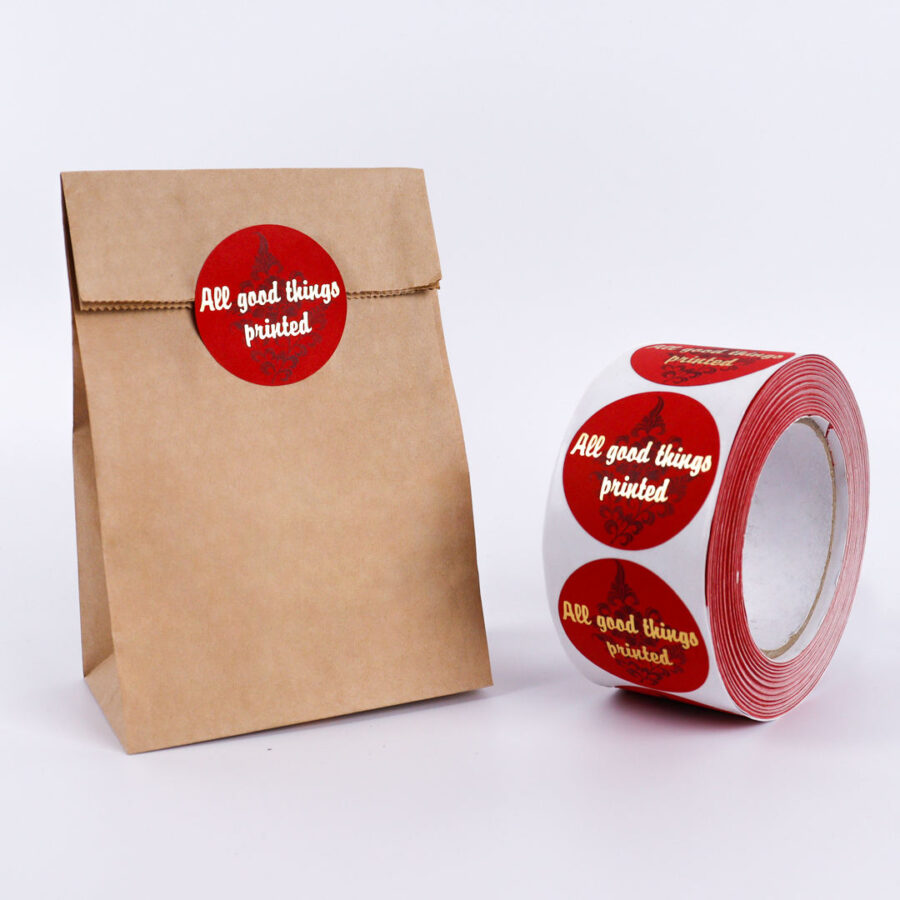 Custom waterproof adhesive labels for stickers