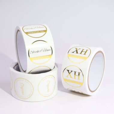 Custom waterproof adhesive labels for stickers