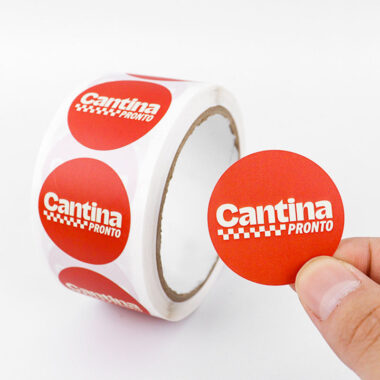 Custom waterproof adhesive labels for stickers